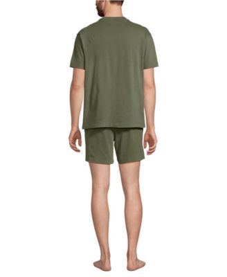 Men's Short Sleeve Knit Jersey Short Sleep Set