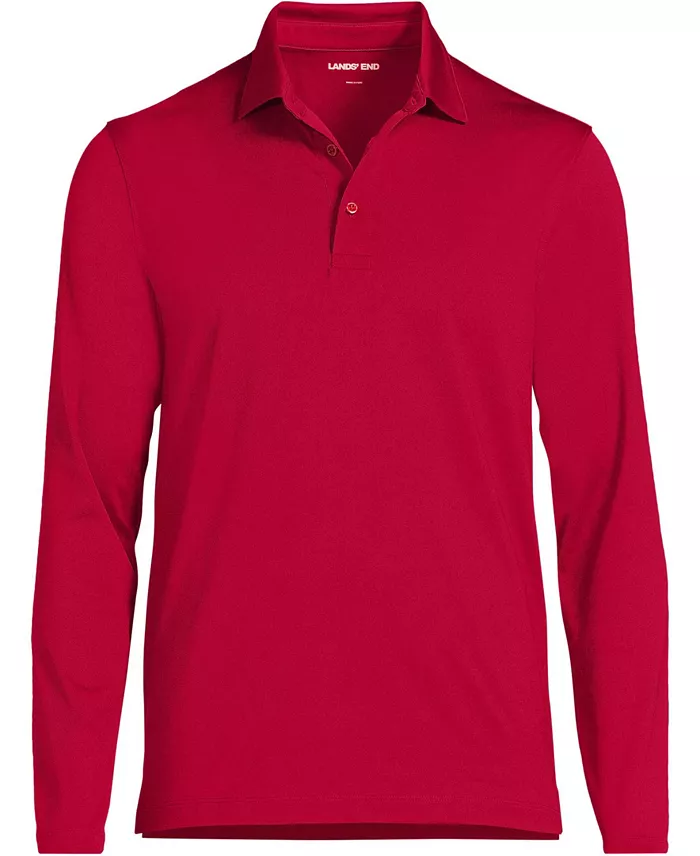Men's Rapid Dry Long Sleeve Modern Fit Polo - thumbnail 3
