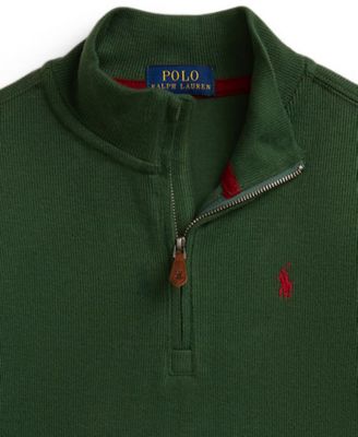 Boys' 2-7 Estate-Rib Quarter-Zip Pullover