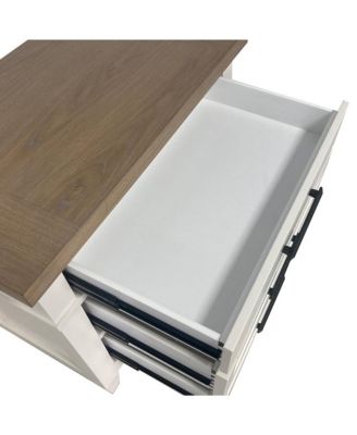 Parker House Americana Modern Bedroom 3 Drawer Nightstand with Charging Station