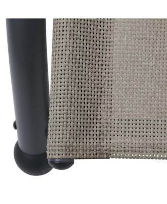 Sun Lounger Taupe Textilene, steel Double Double Sun Lounger