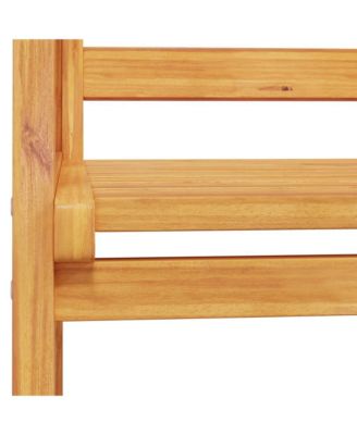 Garden Sofa Bench Natural Wood Solid Acacia Wood Medium Durable