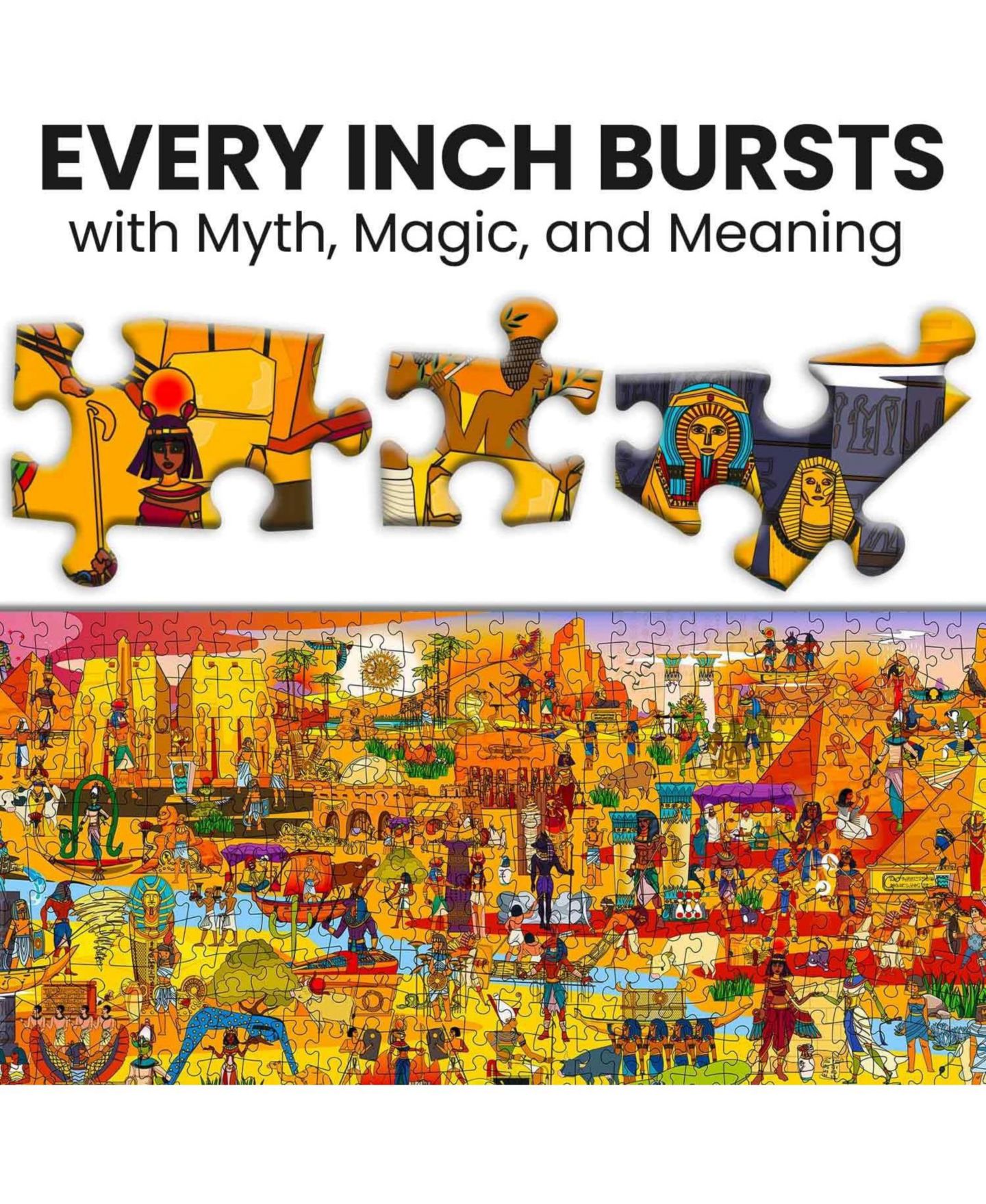 Детский пазл Quokka Ancient Myths and Legends Secret Tasks 1000-Piece Puzzle, Ages 14+, цвет: Egypt — фото 5