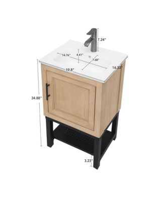 Small Bathroom Vanity with Sink Hot and Cold Bathroom Cabinet Bathroom Storage Organizer