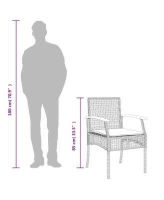 Garden Chair Grey and brown