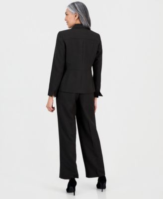 Women's Notch-Lapel Button-Front Pantsuit 