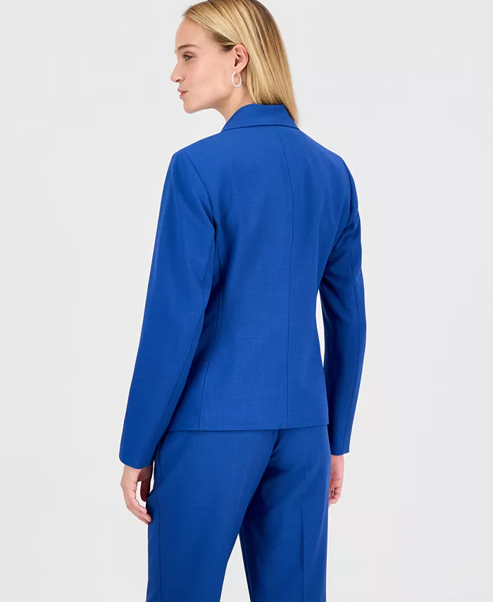 Women's Notch-Lapel Mid-Rise Pantsuit, Regular & Petites - thumbnail 6