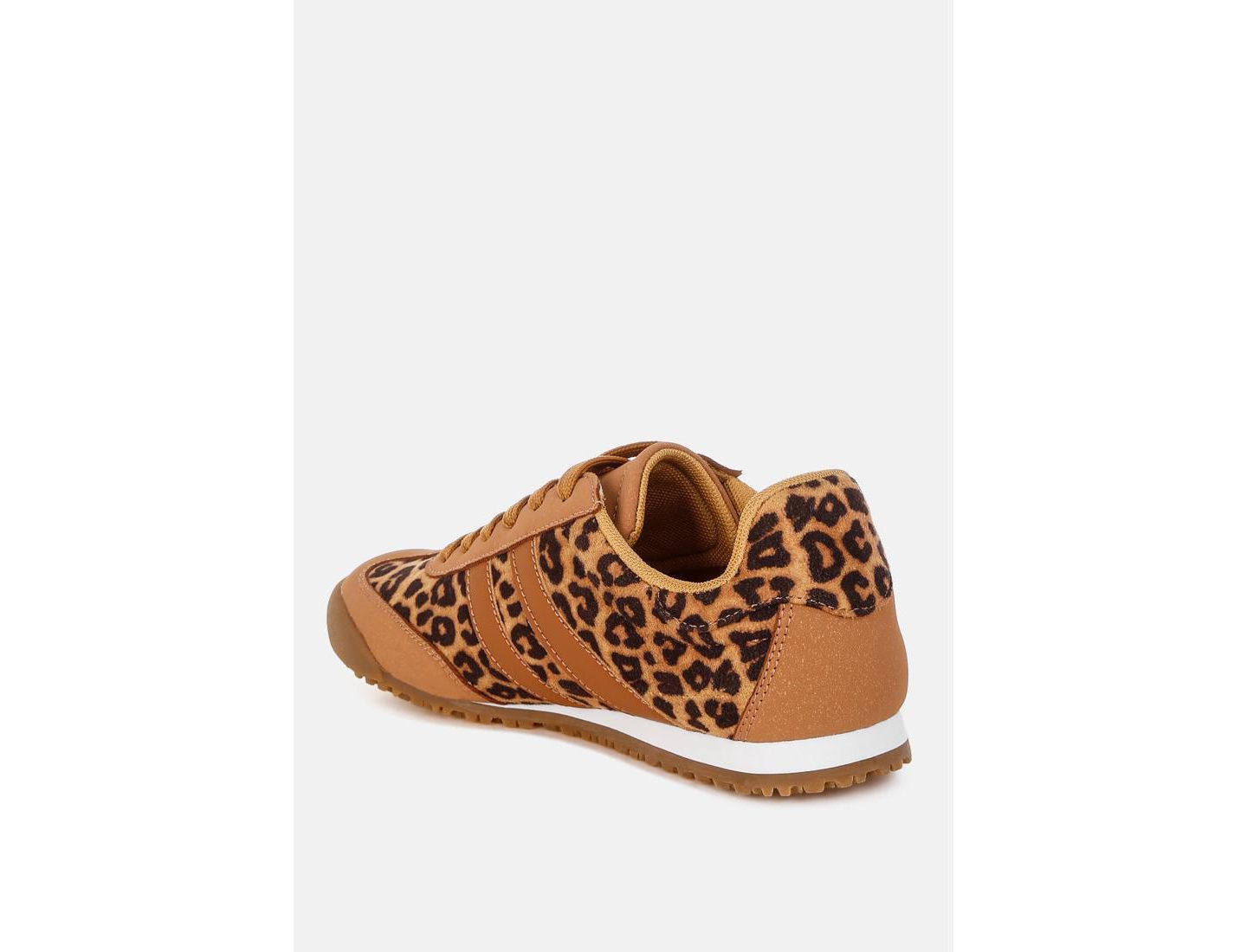 Женские кроссовки London Rag Panther Leopard Print Microfiber, цвет: Леопардовый гладкий — фото 3