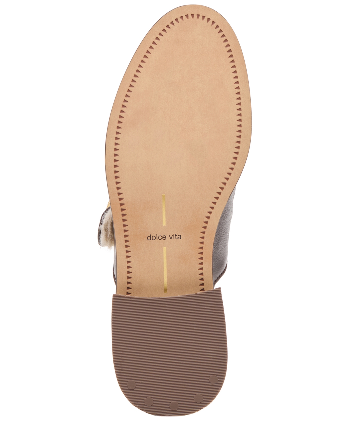 Dolce Vita Women's Harlah Plush Cut Out Cozy Mule Flats In Brown