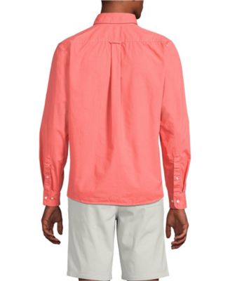 Men's Long Sleeve Solid Poplin Shirt