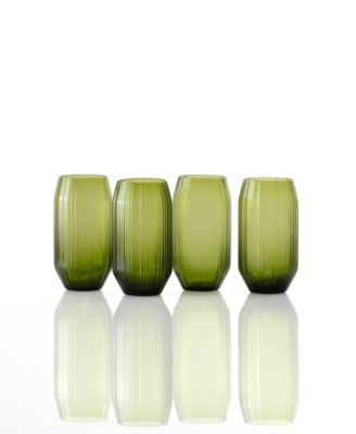 Estiva Textured Highball Sparkling Cocktail Glasses, Set of 4