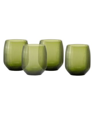 Estiva Textured Tall Tumbler Glasses, Set of 4