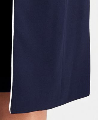 Plus Size Open-Front Jacket & Round-Neck Sheath Dress