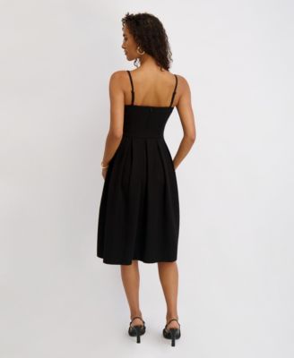 Women's V-Neck Sleeveless Dress