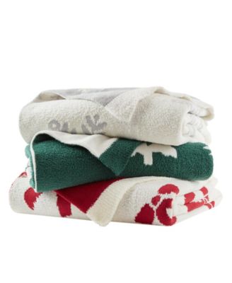 Holiday Lane - Double Fleece Knit Throw, 50" x 70"