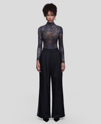 Women's Wide Leg Straight Trousers