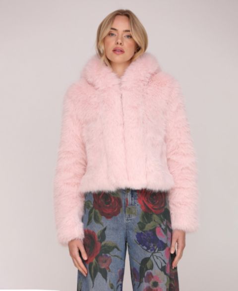 Женские куртки Avec Les Filles Faux Fur Long Sleeve Jacket