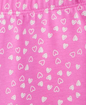 Girls' Toddler 2T-4T Mini Hearts Printed Biker Shorts, Macy's Exclusive
