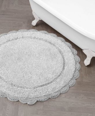 Crochet Cotton Bath Rug, 26" Round