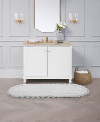 Crochet Cotton Bath Rug, 24" x 60"