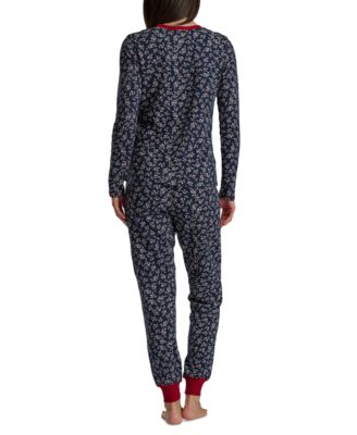 Women's 2-Pc. Packaged Printed Thermal Pajamas Set