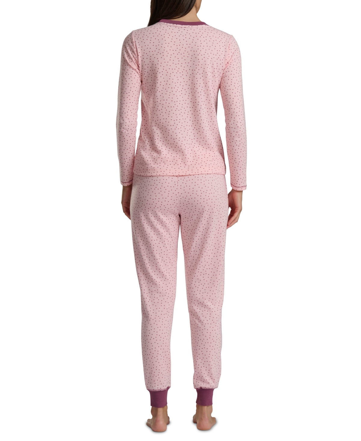 Tommy Hilfiger Women's 2-pc. Packaged Printed Thermal Pajamas Set In Multi