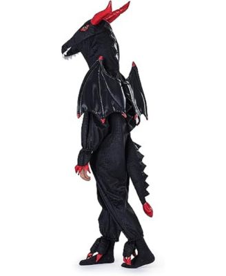 Black Dragon Jumpsuit Costume Set - Kids Boys