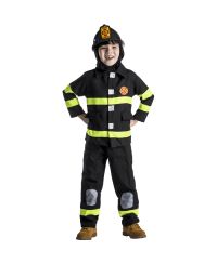 Kids Firefighter Jacket, Pants & Hood Costume Set