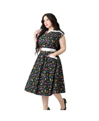 Plus Size 1950s Hedda Swing Dress
