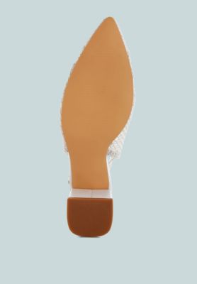 Womens Tolina Woven Design Slingback Sandals