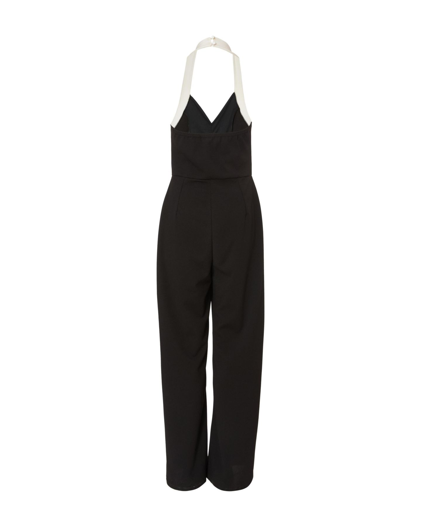 Женский комбинезон QUIZ Halterneck Jumpsuit - Black, цвет: Чёрный — фото 4
