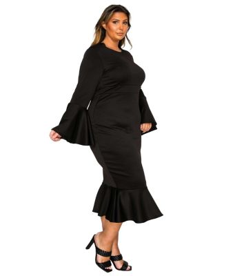 Women's Plus Size Sabrina Mermaid Hem Dress
