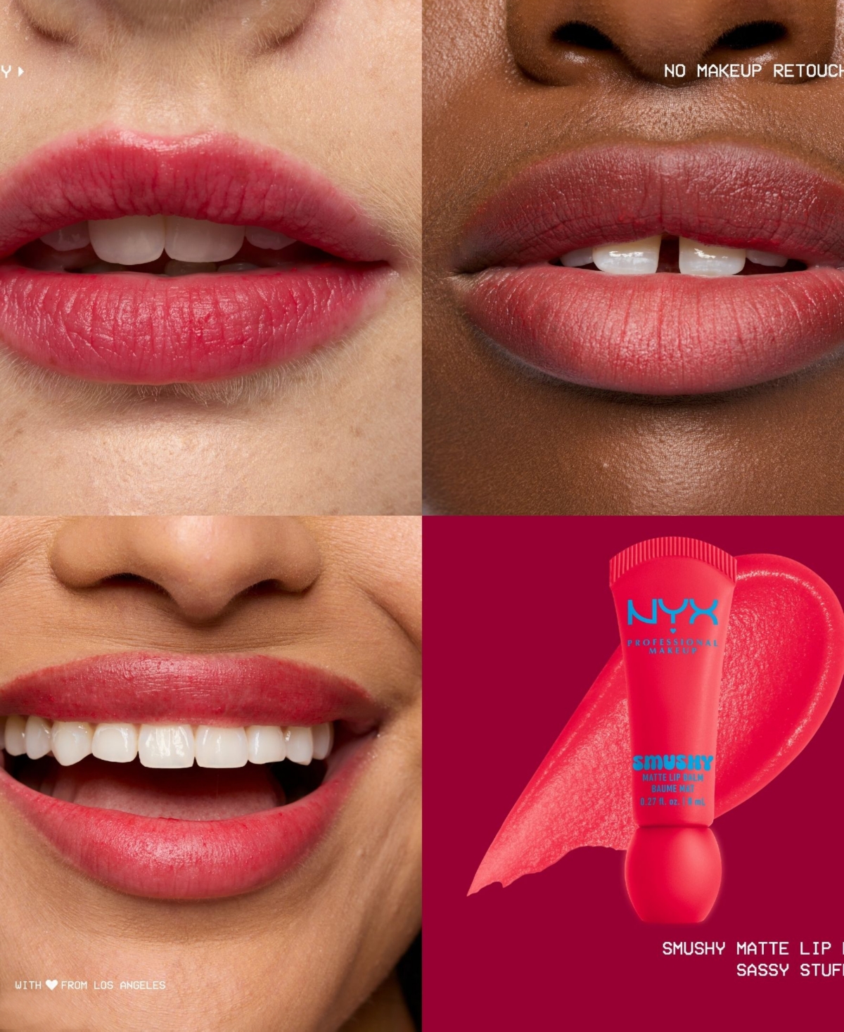 Nyx Professional Makeup Smushy Matte Lip Balm In Red