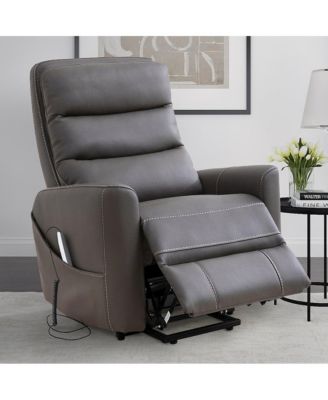  2 Pc Haze Fabric  Power Lift, Articulating Headrest Recliner Chair