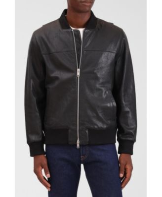Men's Genuine Leather Bomber Jacket
