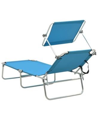 Sun Lounger Blue Aluminum frame, 600D polyester fabric Standard