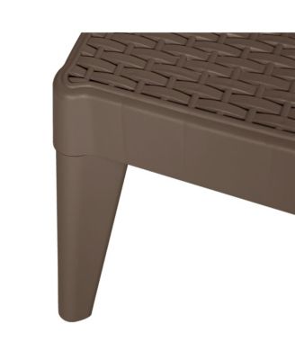 Sun Lounger Brown Polypropylene Standard UV-resistant materials