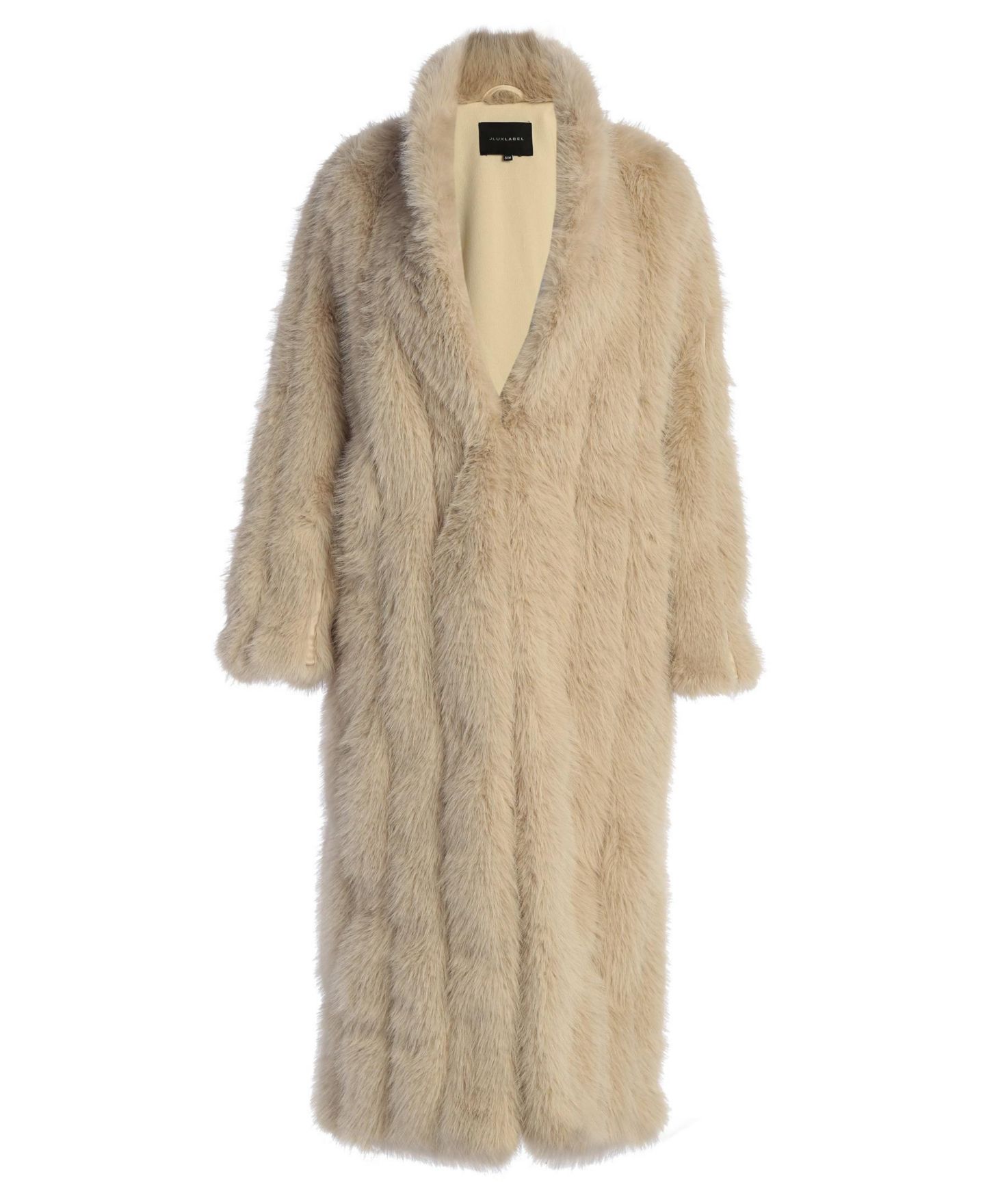 Женское пальто JLUXLABEL Manhattan Faux Fur, цвет: Бежевый — фото 2