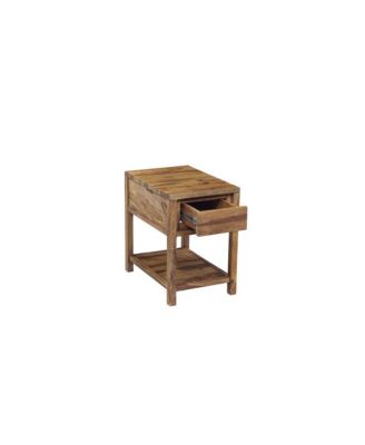 Urban Solid Sheesham Wood End Table, Natural