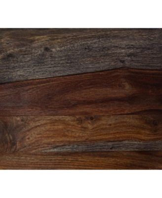 Manzanita End Table – 1 Pc, Solid Sheesham Wood, Live Edge Design, Chairside Accent Table for Living Room or Bedroom