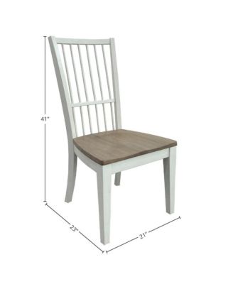 Two Pack Poplar Solids / Birch Veneers Americana Modern Dining Spindle Back Dining Chair