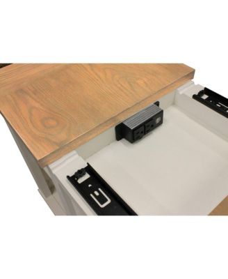 Americana Modern - Cotton Cocktail Table with 2 Chairside Tables