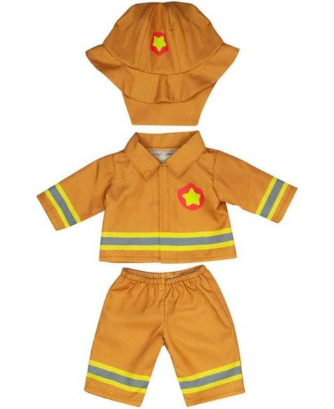 Детские куклы MINILAND Careers Collection Firefighter 15" 3-Piece Doll Outfit, Ages 10+, цвет: Жёлтый разноцветный