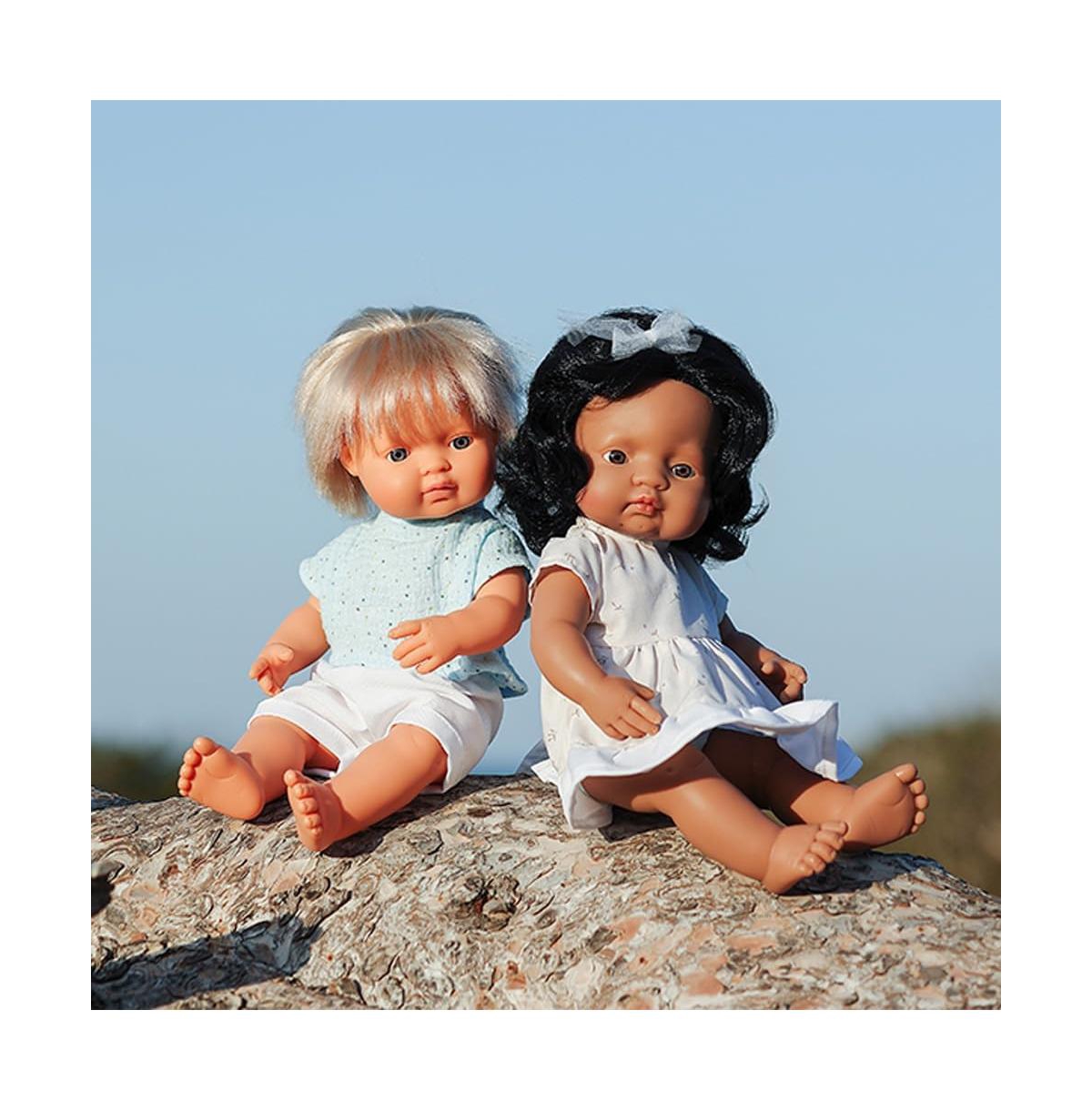 Miniland My Friends and Me Collection Baby Boy Doll with Blonde Hair