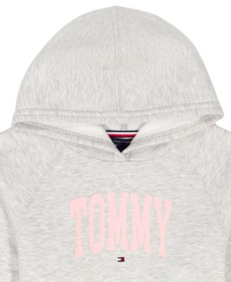 Girls' 7-16 Popover Seamed Long-Sleeve Hoodie