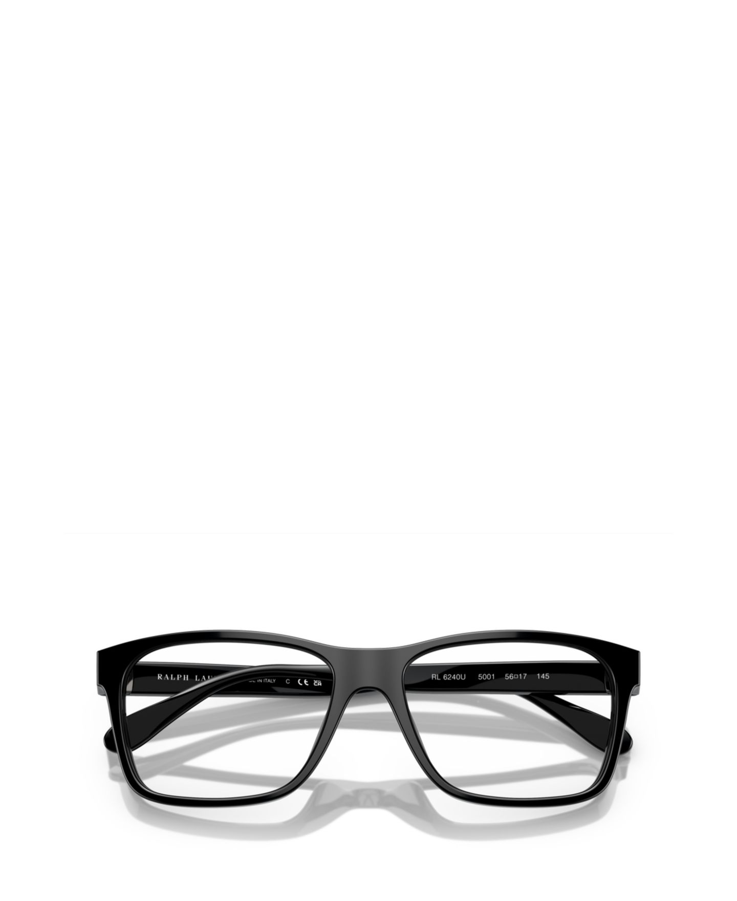 Мужские очки Ralph Lauren Man Rectangle Plastic RL6240U Eyeglasses, цвет: Чёрный — фото 4