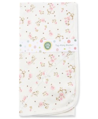 Baby Girls Sweet Vintage Rose Print Blanket