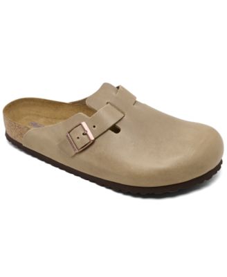 Birkenstock - Men's Boston Soft Footbed Oiled Leather Clogs from Finish Line