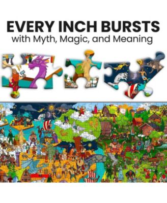 1000 Piece Puzzle for Adults Ancient Myths and Legends with Secret Tasks & Audio Story