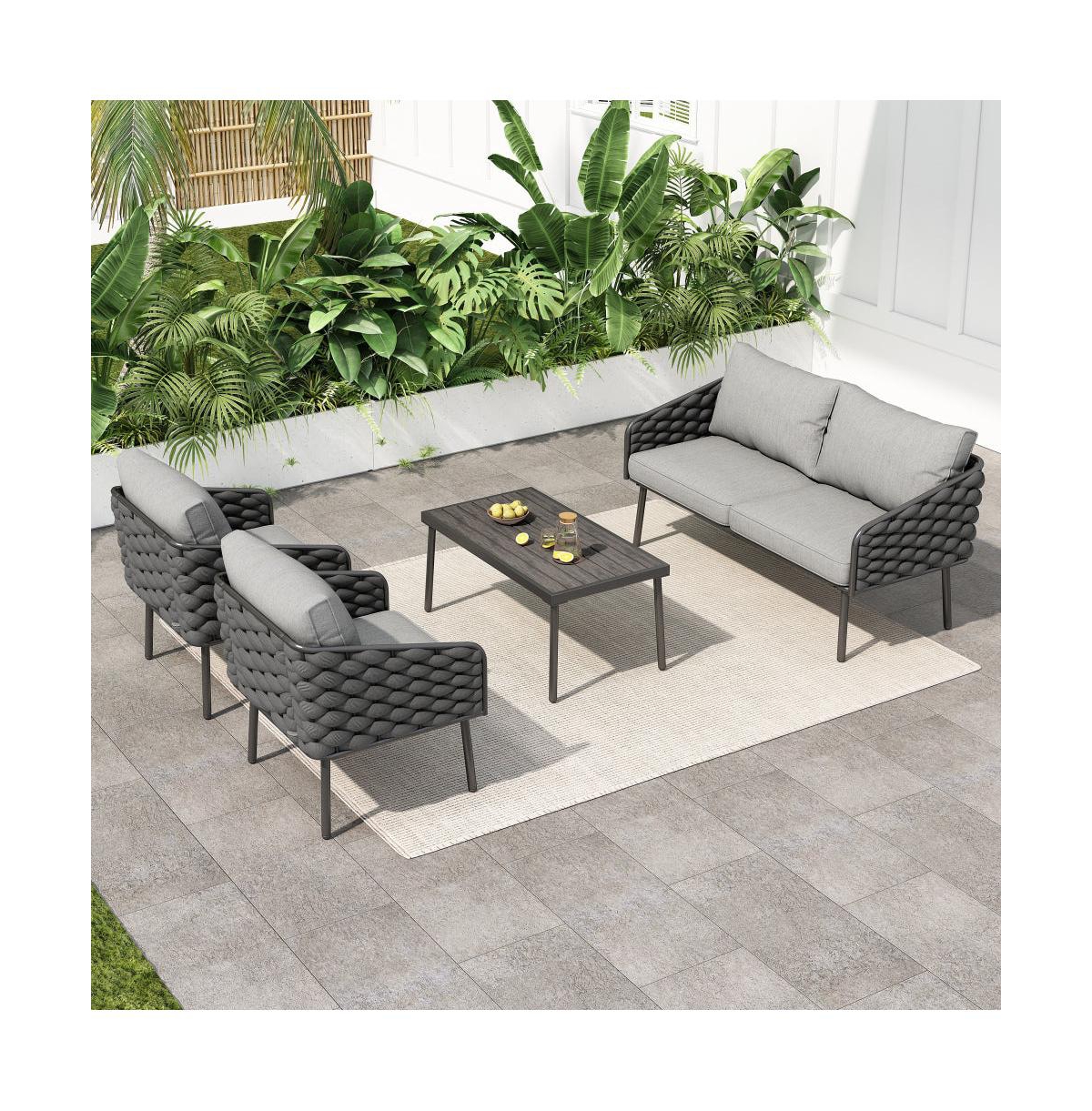 Chic Crate-Modern Outdoor Patio Furniture Set